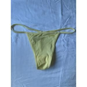 NWOT Calvin Klein Yellow G-String Thong Panty Size S